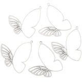 6 colors 10pcs Zinc alloy Simple and stylish Filigree Butterfly Hollow Charms DIY Necklace earrings Jewelry Accessories