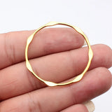 10pcs 43x43mm 5 Colors Embossed Hollowed-Out Geometric Circle Charms For DIY Jewelry Making