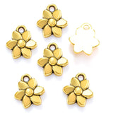 30pcs 7 Color small flower Charm for Bracelet Necklace earring Pendant  DIY Handmade Jewelry Accessories 11*10mm Q1159