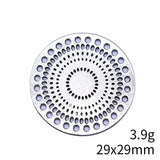 5pcs 29x29mm 2 Colors Antique Silver Color Kc Gold Color Hollow Flower Pattern Charms For DIY Jewelry Making