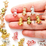 10pcs 7 Color Dinosaur Baby Charms Alloy Metal For necklace Pendants DIY Handmade Jewelry Accessories Making 17*123mm D9337