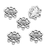 20Pcs 5 Colors Alloy flower charm For Bracelets Necklaces Pendant Diy Handmade Jewelry Making 14*13mm G126