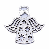 5pcs 28x27mm 6 Colors Flower Angel Charms For DIY Jewelry Making