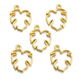 20pcs 5 color foliage Charms for Necklace Earrings Pendant DIY Jewelry Making Handcrafted Accessories 15*19mm Q390