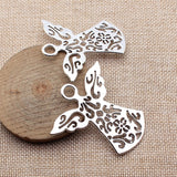 2pcs 58x56mm 4 Colors Kc Gold Color Angels Watching Over Me Charms For DIY Jewelry Making