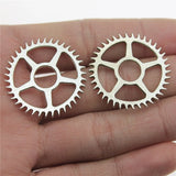 10pcs 30x30mm 2 Colors Antique Bronze Color Antique Silver Color Gear Charms For DIY Jewelry Making