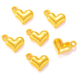 20pcs 5 Color Exquisite heart shaped Charm for Necklace Keyring Pendant  DIY Handmade Jewelry Accessories 14*10mm A137