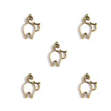 10-Piece Cat-Shaped Metal Frame Alloy Charms DIY Jewelry Making Necklace Bracelet Earrings Pendants Keychains Bag Charms D9356