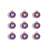 10pcs 3 styles Enamel heart-shaped Charm for Earring Keychain Necklace Pendant DIY Jewelry Accessories 14*12mm W489