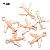 30pcs 17*15mm 5 Colors  Travel Aircraftplane Zinc alloy Charm Pendant DIY Bracelet necklace Jewelry Making