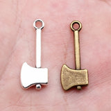 10pcs 24x9mm 2 Colors Antique Bronze Color Antique Silver Color Ax Charms Tool Charms For DIY Jewelry Making