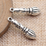 5pcs 30x7.9x7.4mm 2 Colors Antique Silver Color Gold Color Writing Brush Charms For DIY Jewelry Making