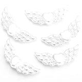 15pcs 8 color heart shaped Angel Wings Spacer Bead Charms Jewelry Making DIY Jewelry accessories Handmade Craft 22*9mm D451