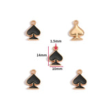 20pcs Creative black/white Ace Poker Charms for Necklaces Earrings Bracelets Pendants DIY Jewelry Making Accessories Handmade