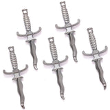 10pcs 5 colors Sword Blade Connector Serpentine Dagger Charms Fit Bracelet necklace Pendant DIY Jewelry Making 40*16mm M100
