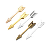 10pcs 5 color arrow Charms For Necklace Bracelet Keychain pendant DIY Jewelry Making 62*11mm M01