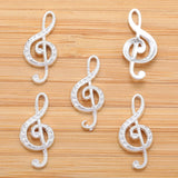 20 pcs 6 colors Metal music notation Charms Diy Jewelry Handmade Accessories Fashion Charms Pendant  22*15mm P218