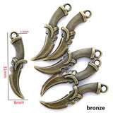 20pcs 6Colors  Zinc Alloy Scream Charms Fit Jewelry Pendant For DIY Necklace Bracelet Jewelry Making Findings