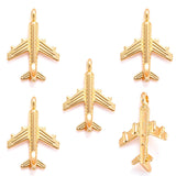 20pcs 5 colors aircraft Charms Zinc alloy Pendant for Necklace earring Pendant DIY Handmade Jewelry 23*15mm J175