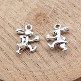 20pcs 15x11mm 2 Colors Antique Bronze Color Antique Silver Color Rabbit Charms For DIY Jewelry Making