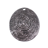 1pcs 59x47mm 2 Colors Antique Bronze Color Antique Silver Color Fingerprint Swirl Pendant For DIY Jewelry Making