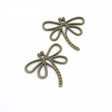 15pcs 4 Color dragonfly Charms Bags shoes Pendants Antique Charm Jewelry Making DIY Handmade Craft 30*27mm D215