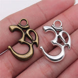 10pcs 28x22mm 2 Colors Antique Bronze Color Antique Silver Color Om Charms For DIY Jewelry Making