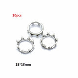 2-40pcs Ancient silver Alloy Loose Spacer Beads Gold Silver Crown Beads for Jewelry Making DIY Bracelet Handmade Accessories