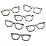 20pcs 6 Color glasses Charms For Bracelets Necklace Keychain Pendant DIY Handmade Jewelry Making accessories 10*29mm J494