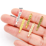 20pcs 5 Colors Doctor Nurse Thermometer Charms for Key Buckle Pendants Antique Jewelry Making DIY Handmade Craft 4x24mm J500