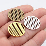 10pcs 25x25x1.1mm 3 Colors Multi-Hole Round Plate Accessories