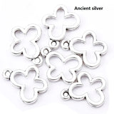 50pcs simple Hollow Butterfly Zinc alloy Charms for Jewelry Making Fashion Earrings Pendants Necklaces Bracelet Accessories DIY