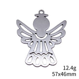 2pcs 57x46mm 5 Colors Angels Watching Over Me Charms For DIY Jewelry Making