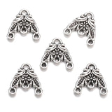 20Pcs 5 Colors Alloy flower charm For Bracelets Necklaces Pendant Diy Handmade Jewelry Making 14*14mm G125