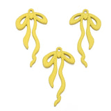 5 pcs High quality Spray paint Bow Charm Woman Earring Necklace Alloy Charms for Jewelry Making W279