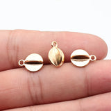 20pcs 13x10x9.2mm Kc Gold Color Rhodium Color Multifaceted Geometric Round Charms For DIY Jewelry Making