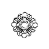 3pcs 23x23mm 2 Colors Antique Bronze Color Antique Silver Color Flower Charms For DIY Jewelry Making