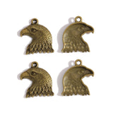 10pcs 4 color Tibetan Silver Plated Pendant Antique eagle Charms Jewelry Making DIY Handmade Craft 21*20mm D512