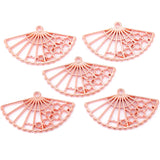 5pcs 5 Color Charms Fan 40x24mm Pendants Antique necklace Jewelry Making DIY Handmade Craft