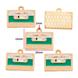 10pcs Vintage Enamel Cup Phonograph Bicycle Charms For Jewelry Making Handmade DIY Necklaces Pendants Bracelets Accessories W404