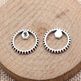 20pcs 17x17mm 2 Colors Antique Bronze Color Antique Silver Color Gear Charms For DIY Jewelry Making