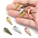 20pcs Alloy Round Diamond-Shaped Pendants in 6 Colors for DIY Necklace Earrings Charms Jewelry Making Supplies B1115-B1118