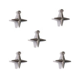 50Pcs Alloy Four-Pointed Star Charms for Jewelry Making DIY Necklaces Bracelets Earrings Keychains and Other Accessories L352