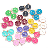 YuenZ  A-Z KC gold color letter DIY accessories enamel alphabet charms alloy small pendant for bracelet 15*13mm W85