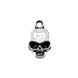 30pcs/lot 13x7mm Antique Silver Color Skull Charms Small Skull Charms Tiny Skull Charms For Jewelry Making