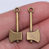 10pcs 24x9mm 2 Colors Antique Bronze Color Antique Silver Color Ax Charms Tool Charms For DIY Jewelry Making