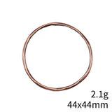 10pcs 44x44mm Antique Copper Color Twisted Geometric Circle Accessories For DIY Jewelry Making Jewelry Findings