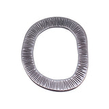 1pcs 57x48mm 2 Colors Antique Silver Color Kc Gold Color Textured Irregular Geometric Oval Circle Pendant