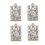 20 Styles Retro silver Style Witch Divination Tarot Card Tag Pendant DIY Charms Necklace Bracelet Jewelry Making 23*14mm J502