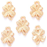 40pcs 7color Four leaf clover Charm for Earring necklace Metal Pendant Fit bracelet necklace earring Jewelry making 17*11mm Q404